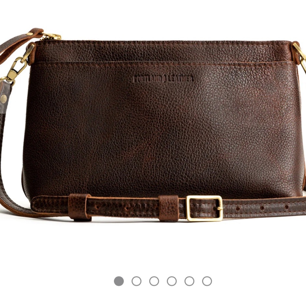 Portland leather co poppy purse in cold brew